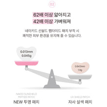 Load image into Gallery viewer, -Franz Naked Sunshield peptide patch 프란츠 네이키드 선샤인 투명선패치 5회분 (5+1 프로모션)