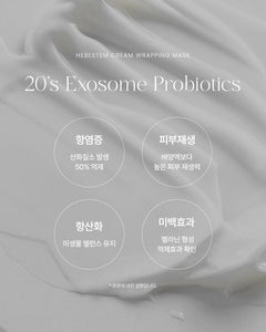 Hebestem Skin Microbiome Exosome 헤베스템 크림 랩핑 마스크팩 5개입